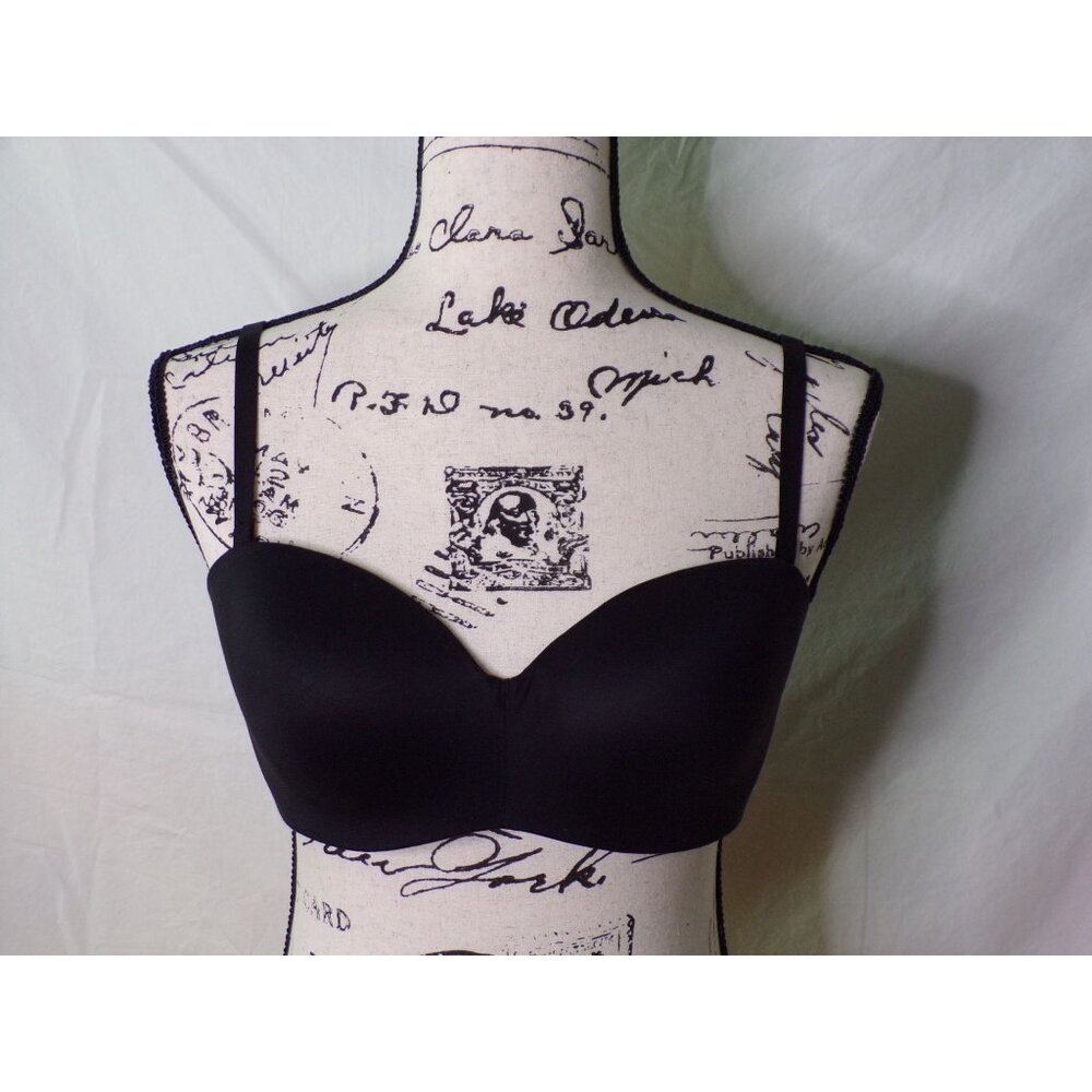 🆕 CHANTELLE Norah Strapless Convertible Underwire Bra 34DD Black #13F5 - Picture 8 of 12